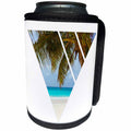 3dRose Anne Marie Baugh - Photography - Special Effects Palm Trees On The Beach Photography - Can Cooler Bottle Wrap (cc_263472)
