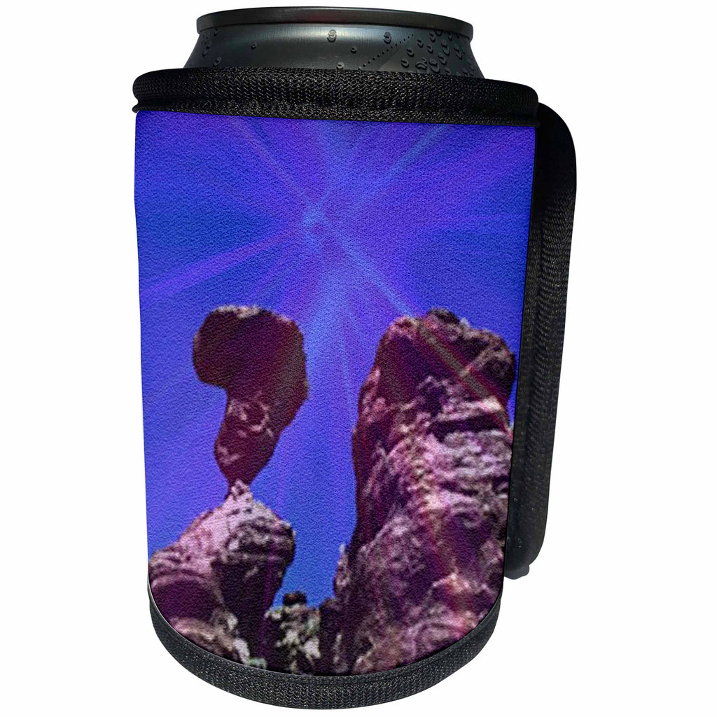 3dRose Sandy Mertens Idaho - Balanced Rock - Can Cooler Bottle Wrap (cc_26351)