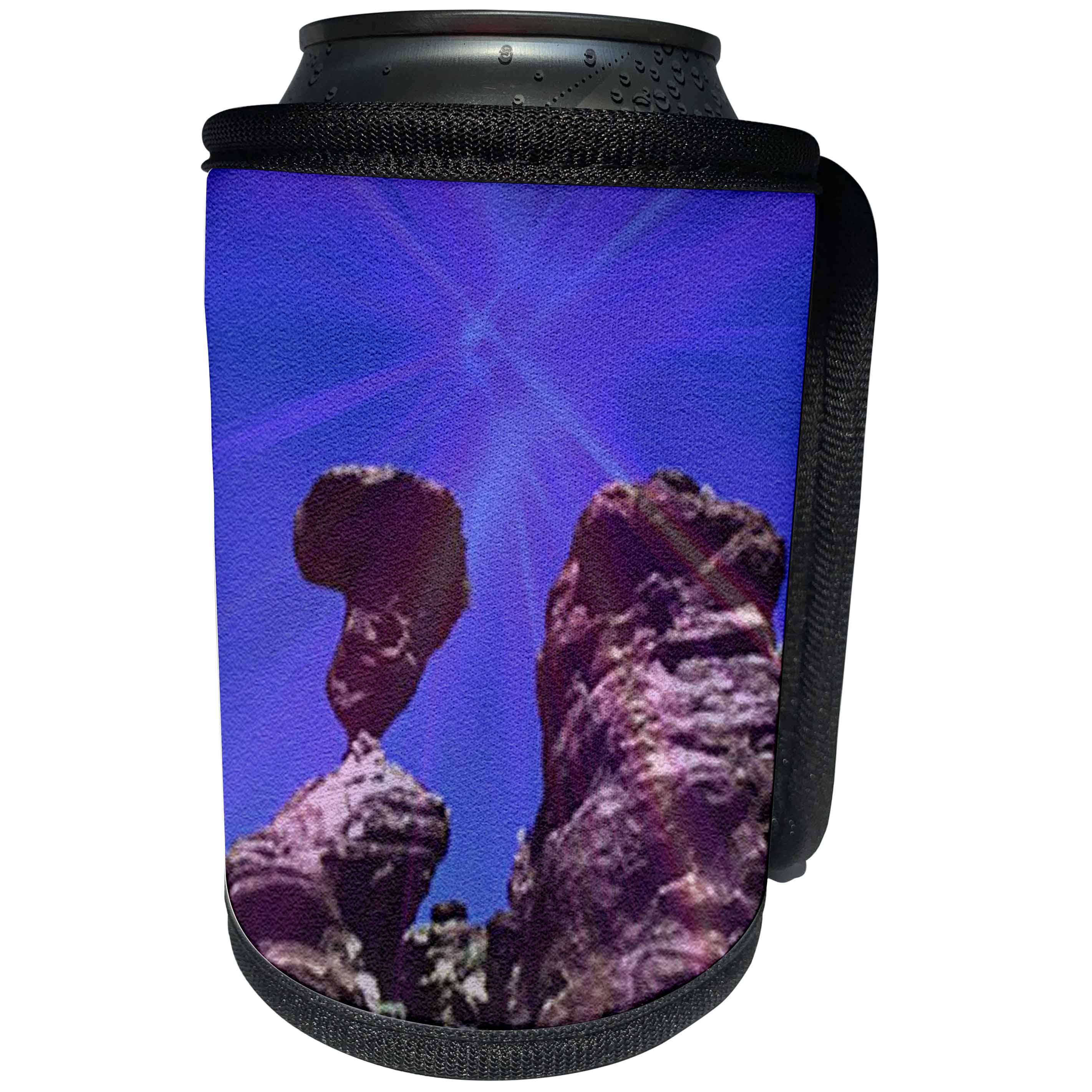 3dRose Sandy Mertens Idaho - Balanced Rock - Can Cooler Bottle Wrap (cc_26351)
