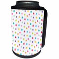 3dRose Anne Marie Baugh - Patterns - Cute Hand Painted Colorful Stars - Can Cooler Bottle Wrap (cc_263653)
