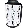 3dRose Sandy Mertens Outdoor Sports Designs - Soccer Players - Can Cooler Bottle Wrap (cc_26366)
