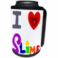 3dRose All Smiles Art Funny - Funny Cute I love Slime Cartoon - Can Cooler Bottle Wrap (cc_263676)