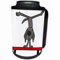 3dRose All Smiles Art Sports and Hobbies - Funny Cute Weimaraner Gymnast on Balance Beam Gymnastics - Can Cooler Bottle Wrap (cc_263717)