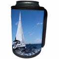 3dRose Sandy Mertens Maine - Sailing on the Ocean - Can Cooler Bottle Wrap (cc_26374)