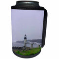 3dRose Sandy Mertens Maine - Lighthouse - Can Cooler Bottle Wrap (cc_26376)