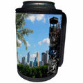3dRose Sandy Mertens Minnesota - Boom Island Lighthouse in Saint Anthony Looking at City - Can Cooler Bottle Wrap (cc_26378)