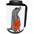 3dRose All Smiles Art Sports and Hobbies - Funny Cute Blind Mole Playing Basketball Cartoon - Can Cooler Bottle Wrap (cc_263797)