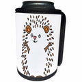 3dRose All Smiles Art Animals - Cool Humorous Hedgehog Abstract Art - Can Cooler Bottle Wrap (cc_263957)