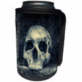 3dRose Alexis Photography - Halloween - White human skull in a dark niche of a pagan temple - Can Cooler Bottle Wrap (cc_264103)