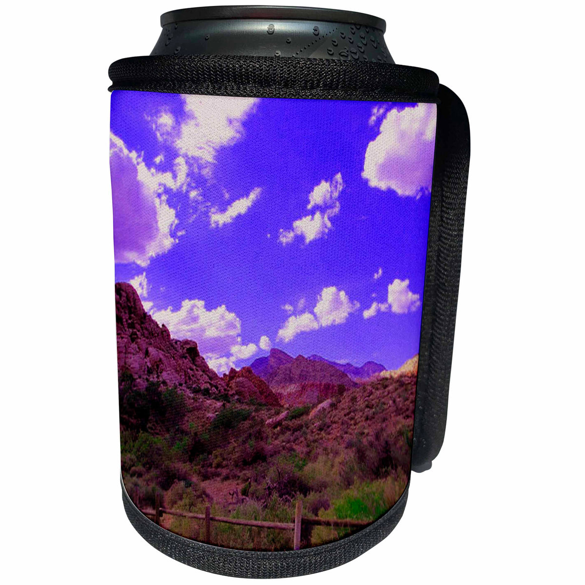 3dRose Sandy Mertens Nevada - Red Rock Canyon - Can Cooler Bottle Wrap (cc_26411)