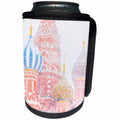 3dRose Alexis Photography - Winter - St. Basil cathedral on Moscow Red Square in heavy snow. Russian winter - Can Cooler Bottle Wrap (cc_264110)