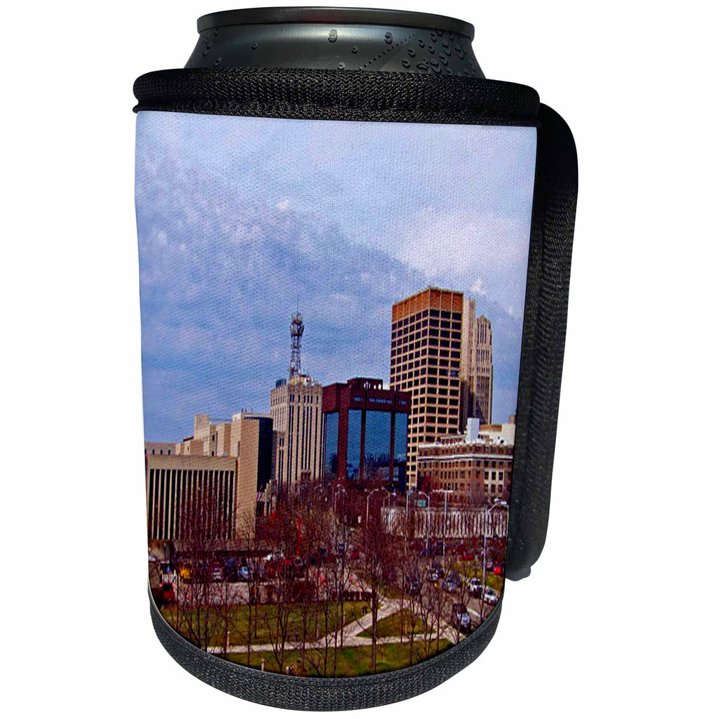 3dRose Sandy Mertens Ohio - City of Dayton - Can Cooler Bottle Wrap (cc_26415)