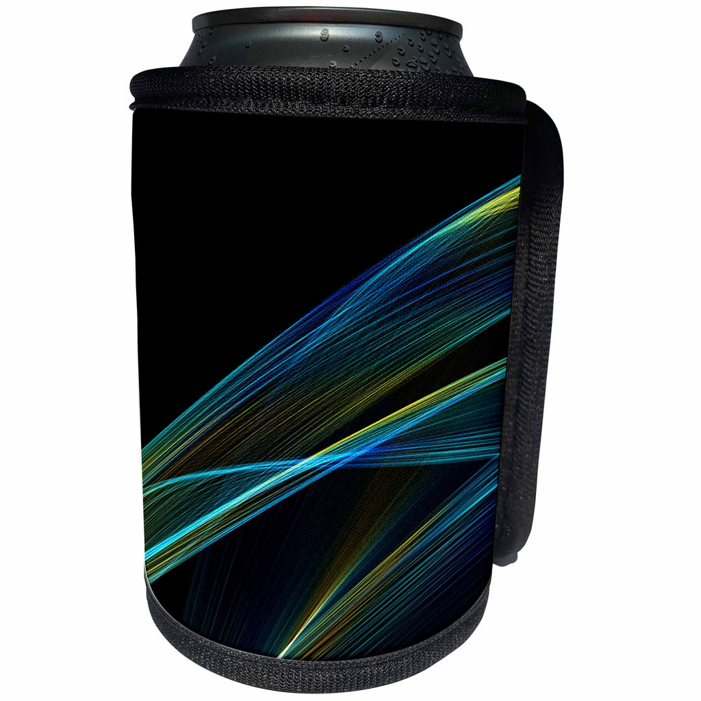 3dRose Abstract Designs - Image of Abstract Light Waves - Can Cooler Bottle Wrap (cc_264352)