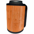 3dRose Abstract Wood Colors - Image of Orange Bamboo Wood - Can Cooler Bottle Wrap (cc_264372)
