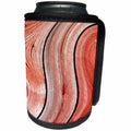 3dRose Abstract Wood Colors - Image of Swirly Orange and Tan Wood - Can Cooler Bottle Wrap (cc_264378)