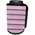 3dRose Abstract Wood Colors - Image of Pink Aged Shuttered Wood - Can Cooler Bottle Wrap (cc_264380)