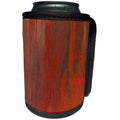 3dRose Abstract Wood Colors - Image of Bright Red Striated Wood - Can Cooler Bottle Wrap (cc_264383)