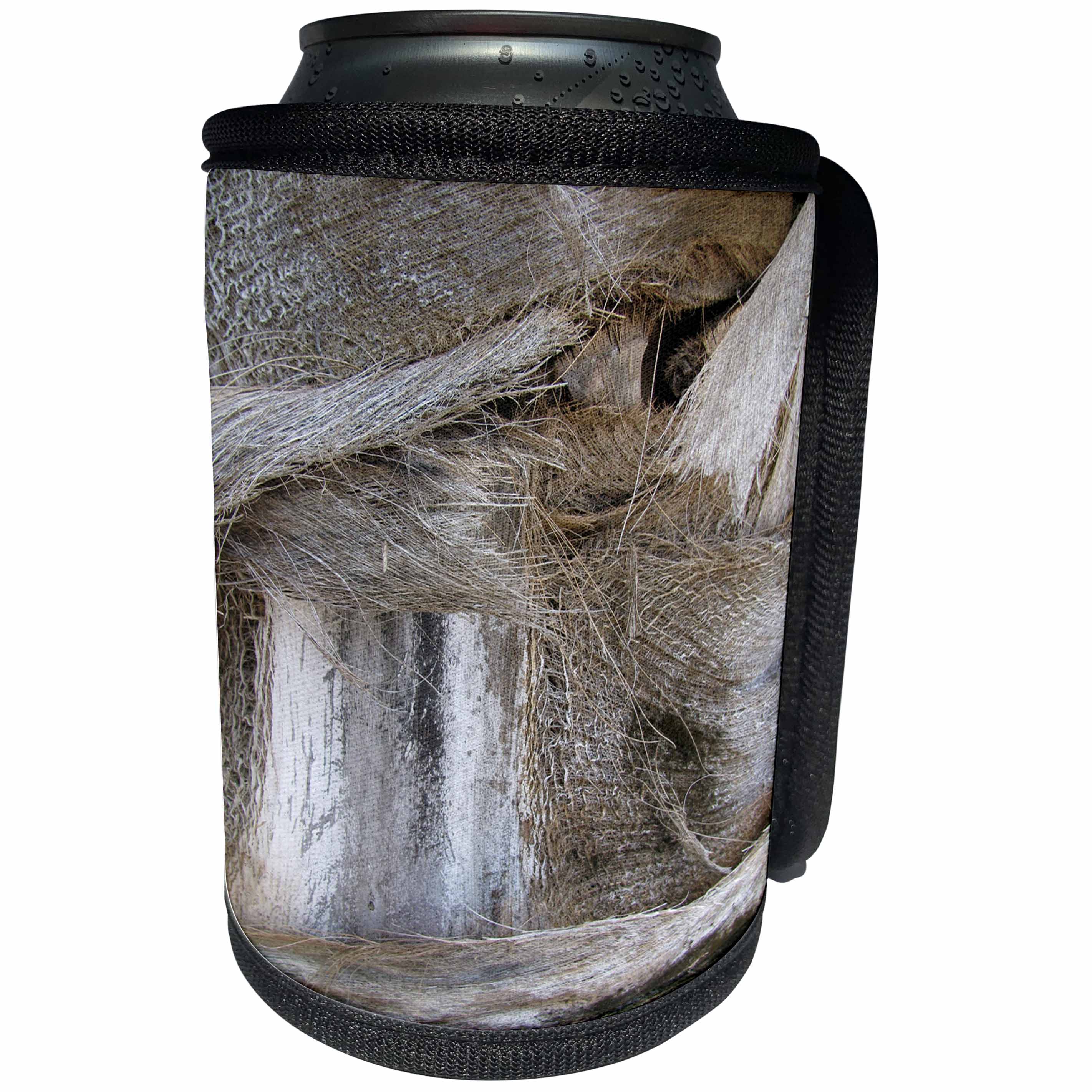 3dRose Abstract Wood Colors - Image of Close Up Of Florida Tree Bark - Can Cooler Bottle Wrap (cc_264391)