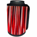 3dRose Taiche - Acrylic Painting - Abstract - Impulsive Adventure Red Striped Abstract Pattern - Can Cooler Bottle Wrap (cc_264432)