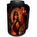 3dRose Heike Köhnen Design Fantasy - Beautiful fantasy women with mask - Can Cooler Bottle Wrap (cc_264547)