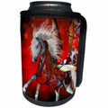 3dRose Heike Köhnen Design Steampunk - Awesome Steampunk horse with wings - Can Cooler Bottle Wrap (cc_264548)