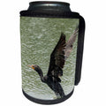 3dRose Roni Chastain Photography - Cormorant taking off - Can Cooler Bottle Wrap (cc_264626)
