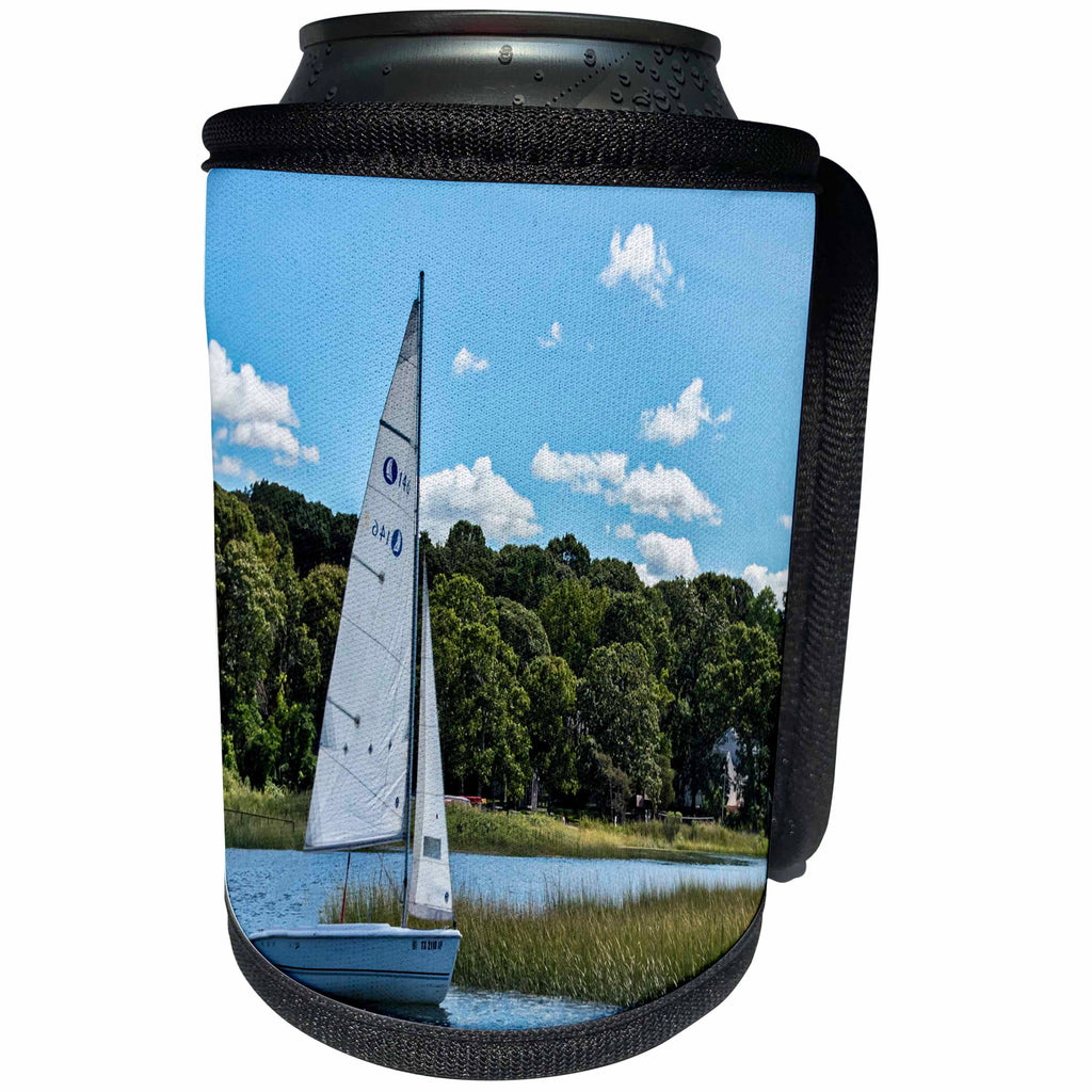 3dRose Roni Chastain Photography - Sailing - Can Cooler Bottle Wrap (cc_264628)