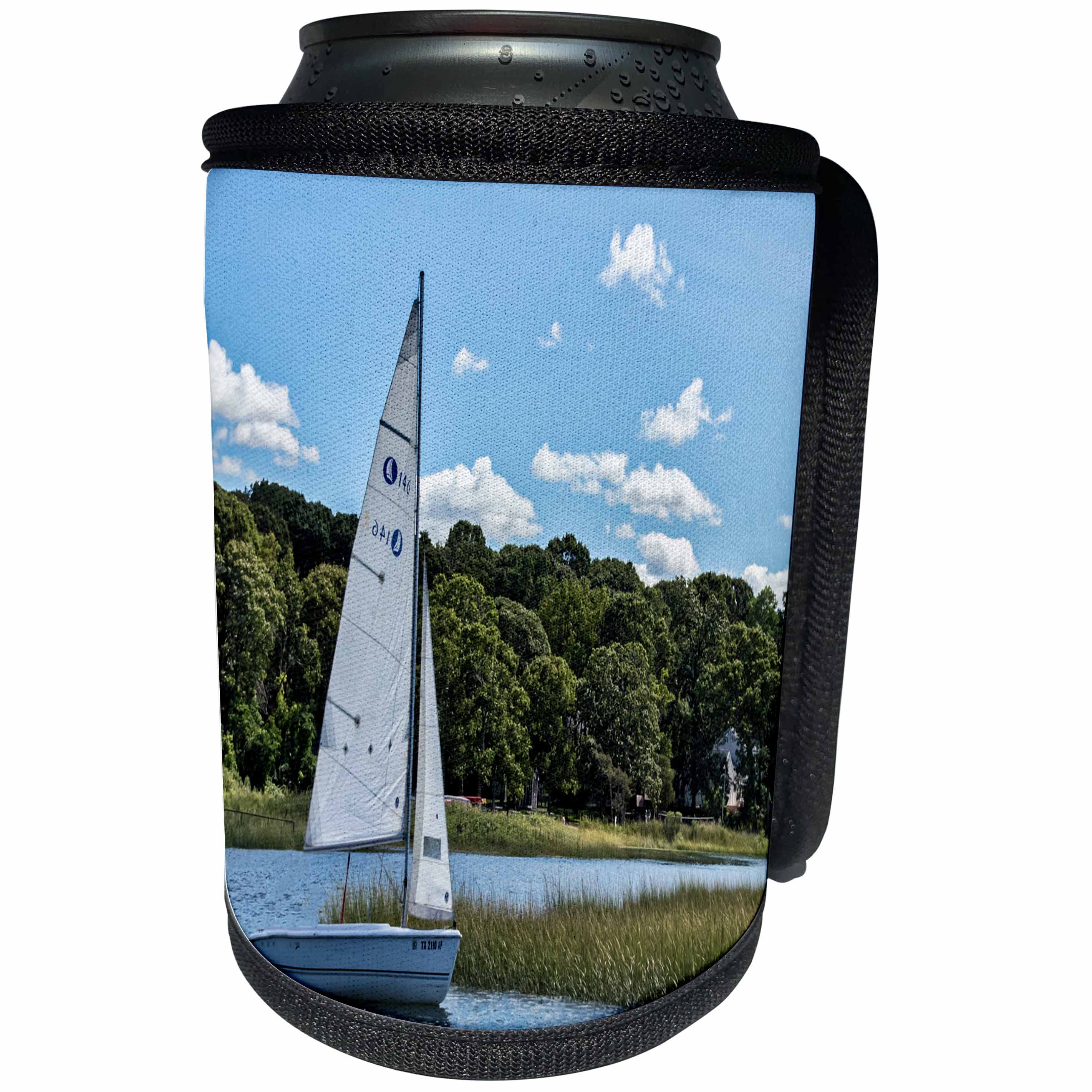 3dRose Roni Chastain Photography - Sailing - Can Cooler Bottle Wrap (cc_264628)