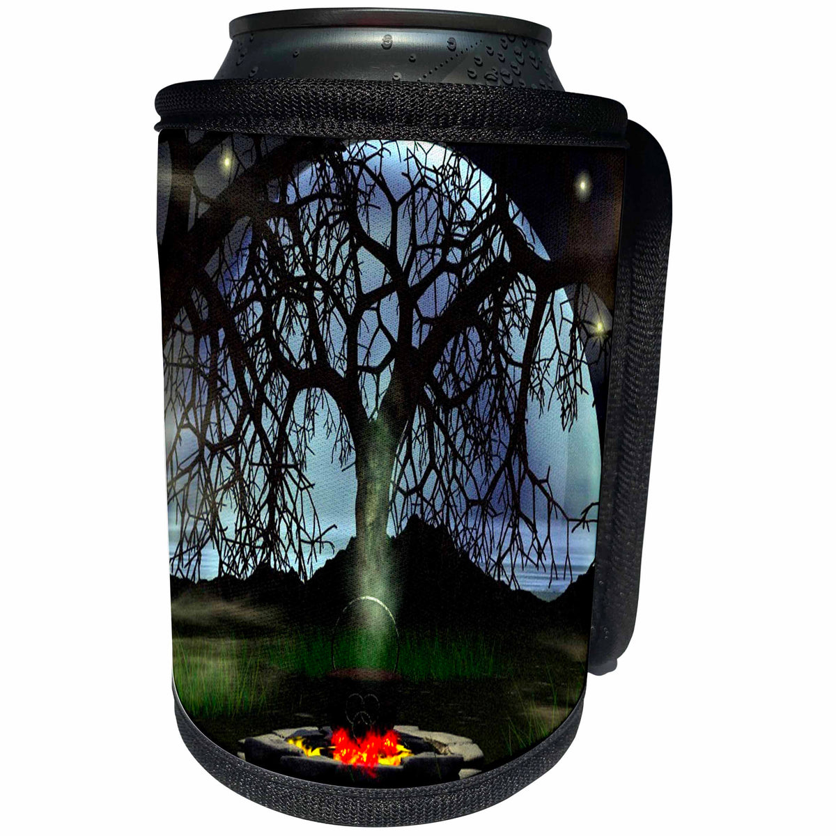 3dRose WhiteOak Art Designs Halloween - Halloween Potion Small Cauldron - Can Cooler Bottle Wrap (cc_26469)