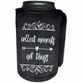 3dRose Andrea Haase Inspirational Typography - Chalkboard typography sign with hand lettering quote collect moments - Can Cooler Bottle Wrap (cc_264715)