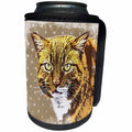 3dRose Andrea Haase Animals Illustration - Cat illustration grumpy - Can Cooler Bottle Wrap (cc_264741)
