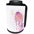 3dRose Andrea Haase Animals Illustration - Artsy zebra illustration - Can Cooler Bottle Wrap (cc_264756)