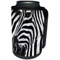 3dRose Andrea Haase Animals Photography - Zebras black and white - Can Cooler Bottle Wrap (cc_264757)