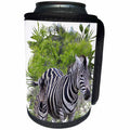 3dRose Andrea Haase Animals Photography - Zebras in odd shape - Can Cooler Bottle Wrap (cc_264758)