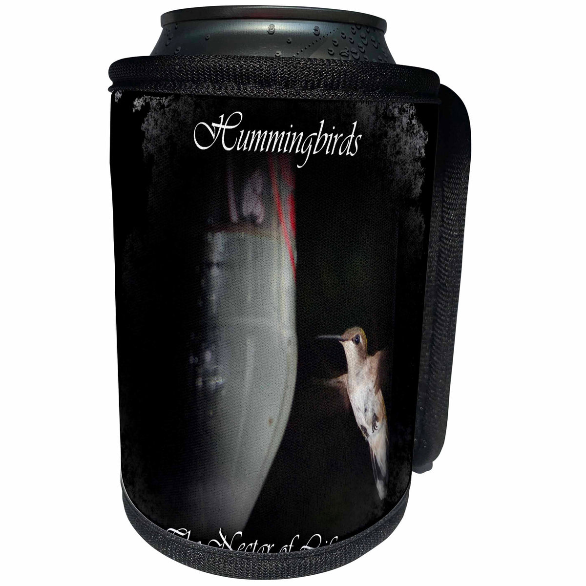 3dRose WhiteOak Photography Animal Prints - Nectar of Life Hummingbird Inspiration - Can Cooler Bottle Wrap (cc_26476)