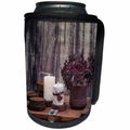 3dRose Andrea Haase Still Life Photography - Autumn Still life with candles - Can Cooler Bottle Wrap (cc_264787)