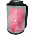 3dRose Andrea Haase Inspirational Typography - Typography motivational quote art collect moments - Can Cooler Bottle Wrap (cc_264817)