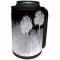 3dRose Florene Black n White - Dark Rain - Can Cooler Bottle Wrap (cc_26488)