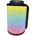 3dRose Anne Marie Baugh - Patterns - Sewing Pins On A Gradient Yellow, Blue, and Pink Background - Can Cooler Bottle Wrap (cc_264962)