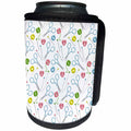 3dRose Anne Marie Baugh - Patterns - Sewing Scissors, Pins, and Buttons Pattern - Can Cooler Bottle Wrap (cc_264963)