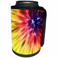 3dRose Phil Perkins - Graphic Design - Gold Red And Purple Tie Dye - Can Cooler Bottle Wrap (cc_265147)