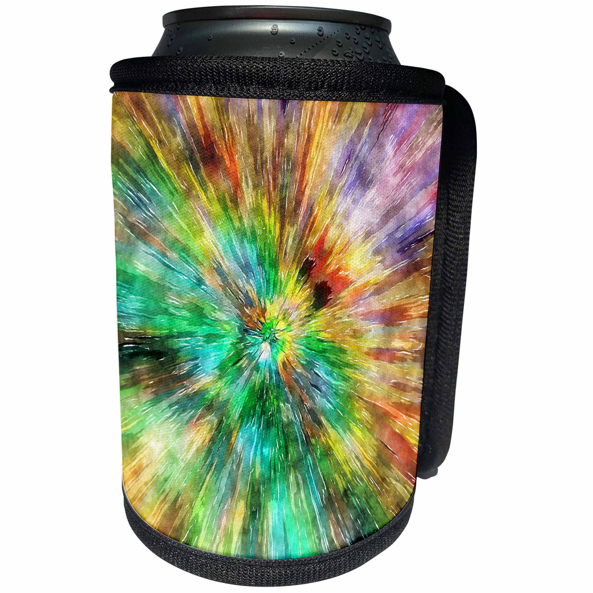 3dRose Phil Perkins - Graphic Design - Autumnal Colors Tie Dye - Can Cooler Bottle Wrap (cc_265148)