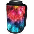 3dRose Phil Perkins - Graphic Design - Vertical Blue Tie Dye Watercolor - Can Cooler Bottle Wrap (cc_265152)