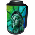 3dRose Phil Perkins - USA - Pop Art Statue of Liberty Face - Can Cooler Bottle Wrap (cc_265160)