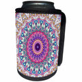 3dRose Phil Perkins - Abstract - Colorful Ornate Mandala - Can Cooler Bottle Wrap (cc_265178)