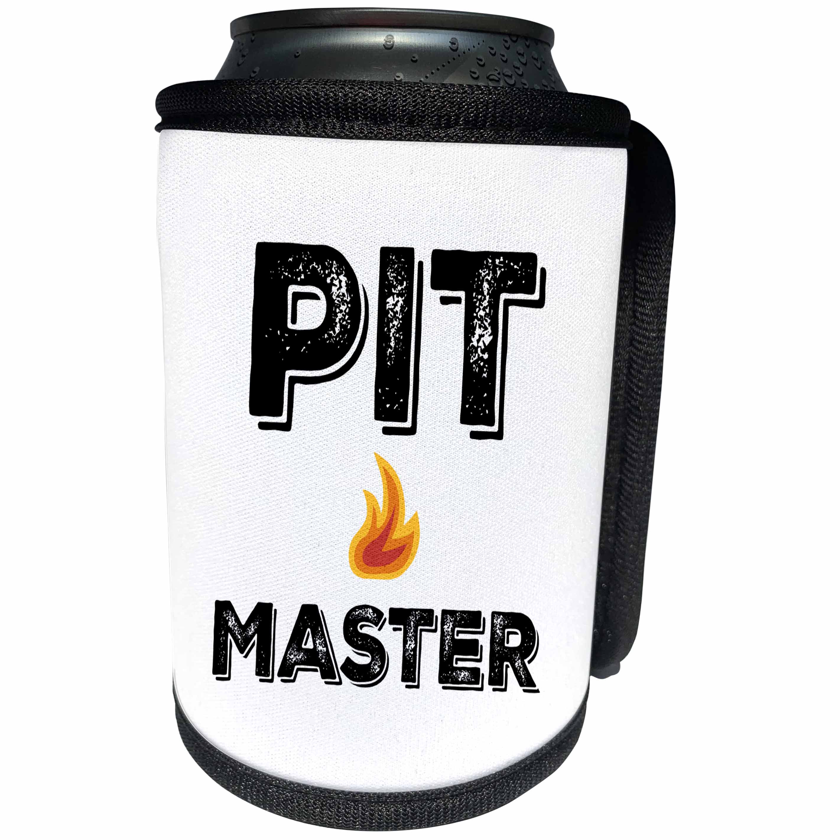 3dRose BrooklynMeme Sayings - Pit Master - Can Cooler Bottle Wrap (cc_265192)