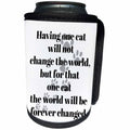 3dRose BrooklynMeme Sayings - For cat lovers - Can Cooler Bottle Wrap (cc_265199)