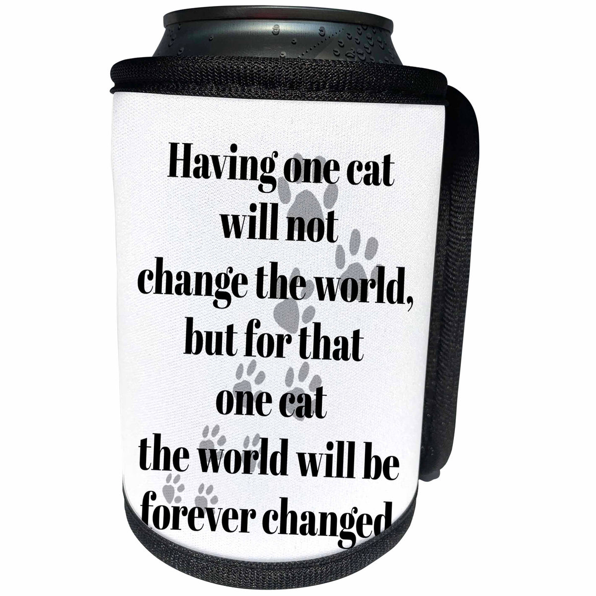 3dRose BrooklynMeme Sayings - For cat lovers - Can Cooler Bottle Wrap (cc_265199)