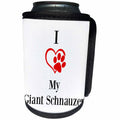3dRose BrooklynMeme Pet Sayings - I love my Giant Schnauzer - Can Cooler Bottle Wrap (cc_265242)
