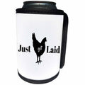 3dRose BrooklynMeme Funny Sayings - Just got laid - Can Cooler Bottle Wrap (cc_265281)